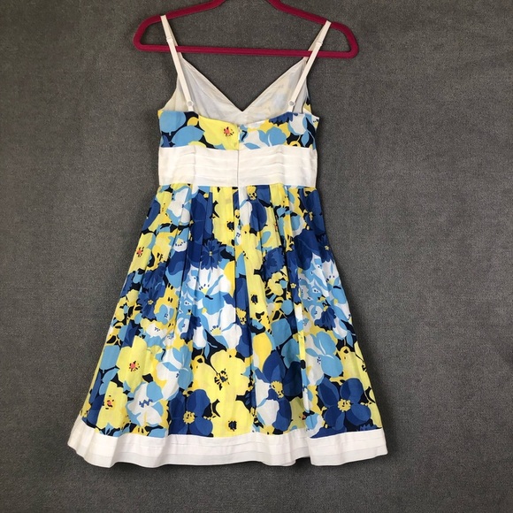Guess floral retro sleeveless A-line dress size 1 - Picture 3 of 12